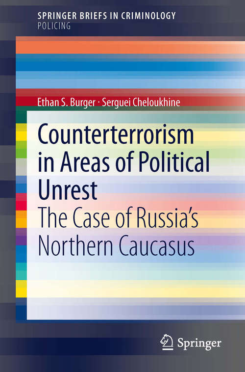 Book cover of Counterterrorism in Areas of Political Unrest