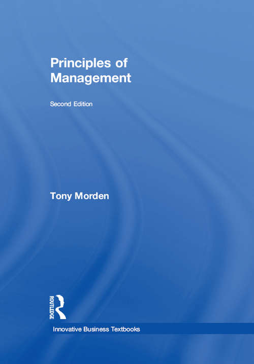 Book cover of Principles of Management