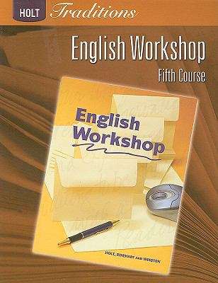 Book cover of Holt Traditions, Fifth Course, English Workshop