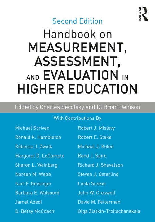 Book cover of Handbook on Measurement, Assessment, and Evaluation in Higher Education