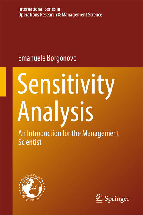 Book cover of Sensitivity Analysis
