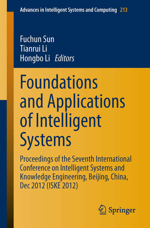 Foundations and Applications of Intelligent Systems