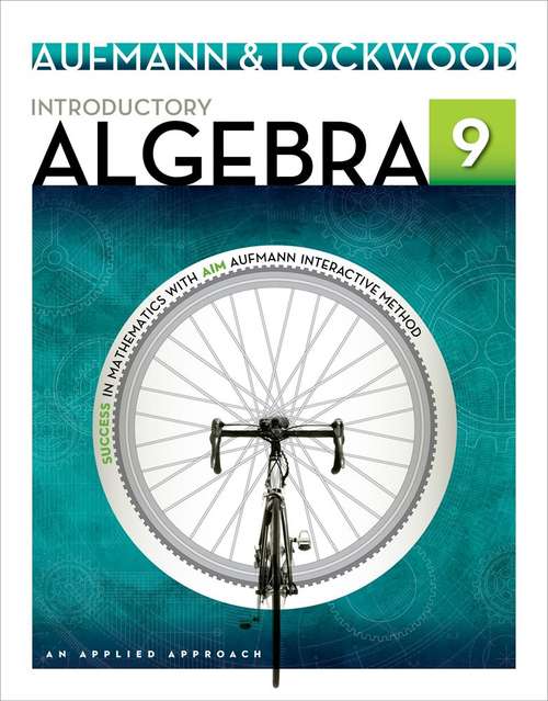 Book cover of Introductory Algebra  An Applied Approach 9th Edition