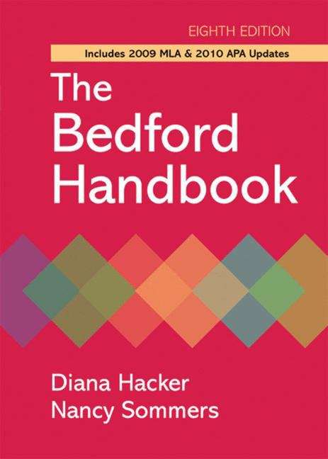 Book cover of The Bedford Handbook (8th Edition)