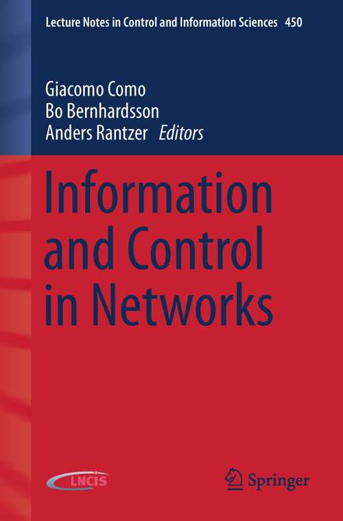 Book cover of Information and Control in Networks
