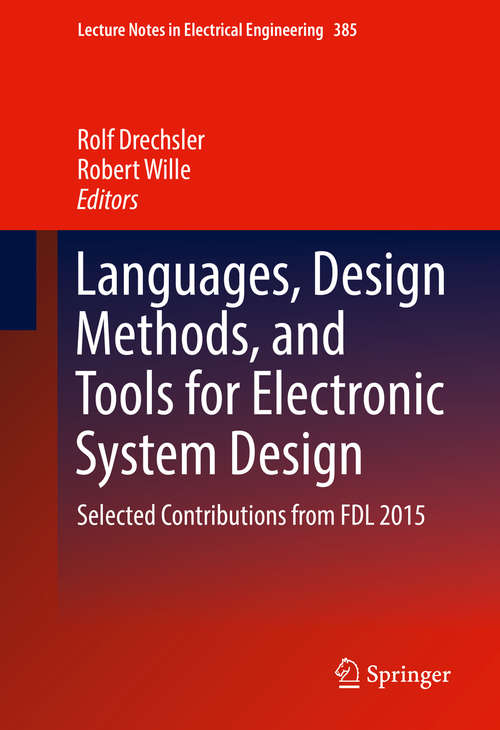 Book cover of Languages, Design Methods, and Tools for Electronic System Design
