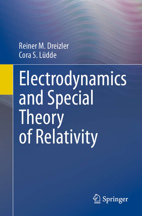 Book cover of Electrodynamics and Special Theory of Relativity