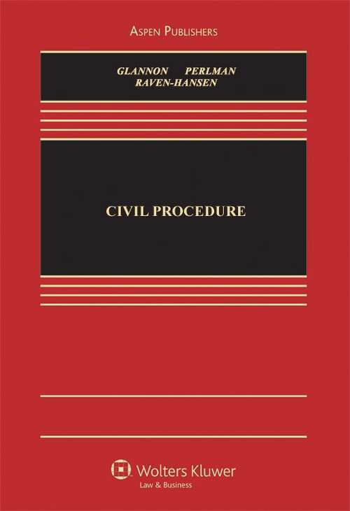 Book cover of Civil Procedure: A Coursebook