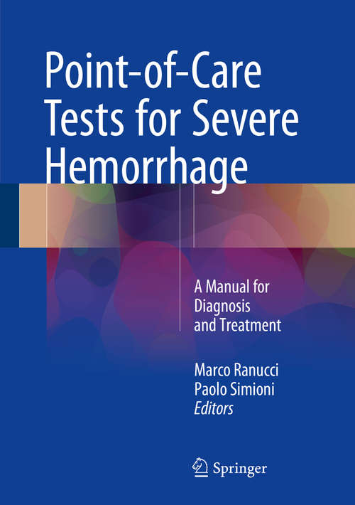 Book cover of Point-of-Care Tests for Severe Hemorrhage