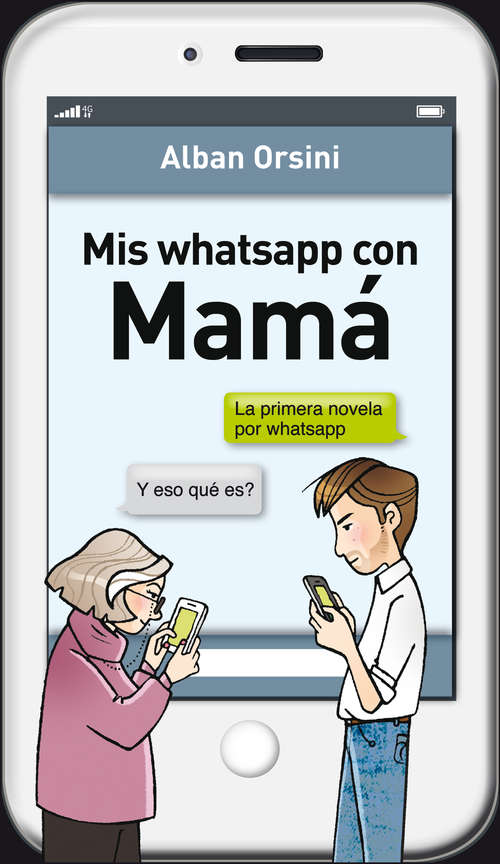 Book cover of Mis whatsapp con mamá
