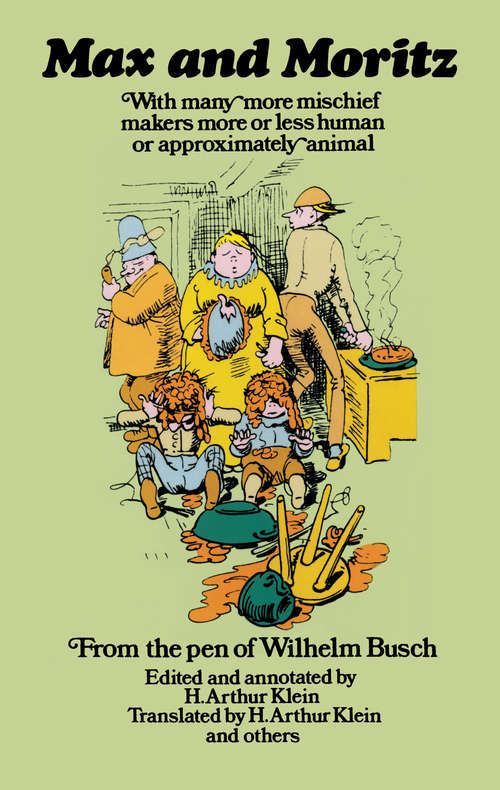 Book cover of Max and Moritz (Dover Humor)