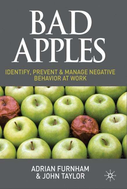 Bad Apples: Identify, Prevent & Manage Negative Behavior at Work
