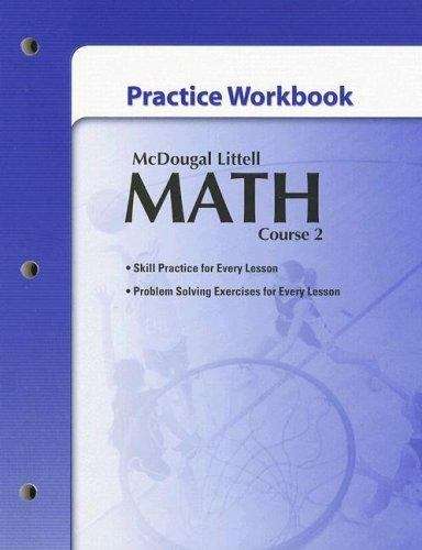 Book cover of Math Course 2: Practice Workbook