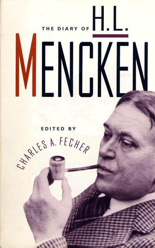 Book cover of The Diary of H. L. Mencken