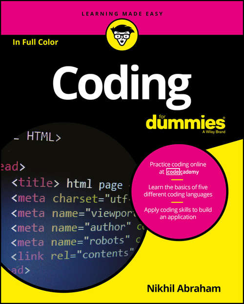 Book cover of Coding For Dummies