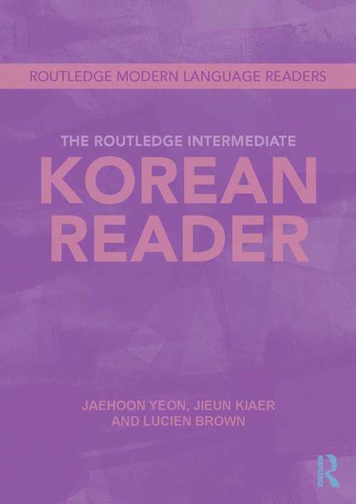 The Routlege Intermediate Korean Reader