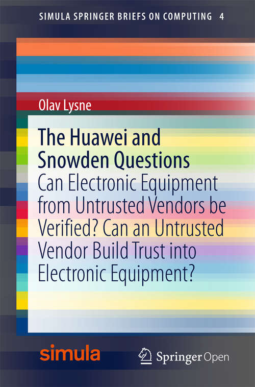 Book cover of The Huawei and Snowden Questions