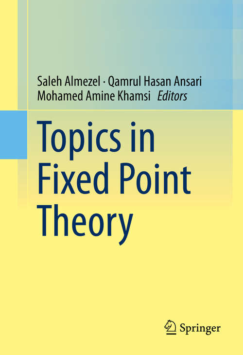 Book cover of Topics in Fixed Point Theory