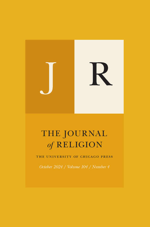The Journal of Religion, volume 104 number 4 (October 2024) Bookshare