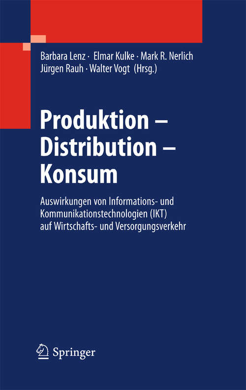 Book cover of Produktion - Distribution - Konsum