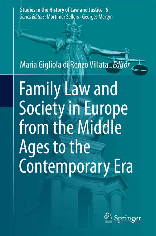 Book cover of Family Law and Society in Europe from the Middle Ages to the Contemporary Era