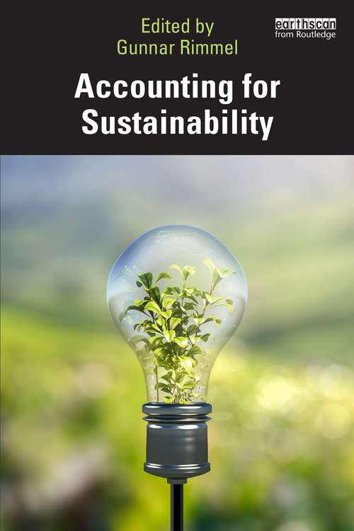 Book cover of Accounting for Sustainability
