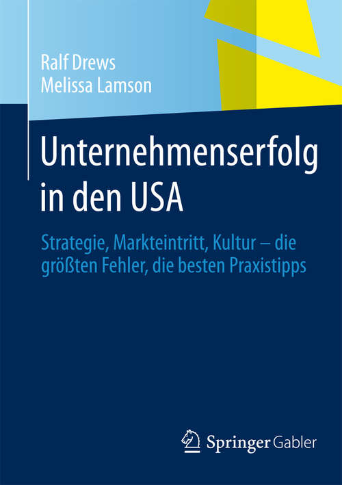 Book cover of Unternehmenserfolg in den USA
