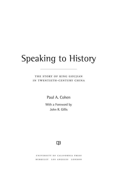 Speaking to History