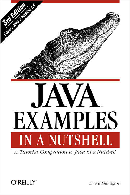 Book cover of Java Examples in a Nutshell