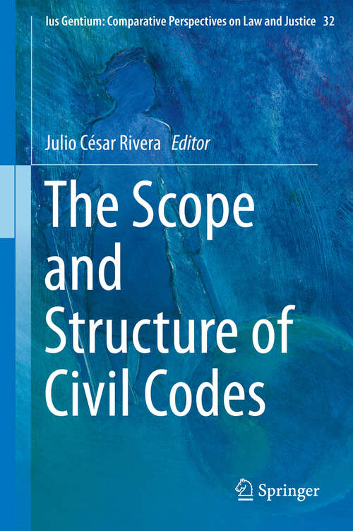 Book cover of The Scope and Structure of Civil Codes