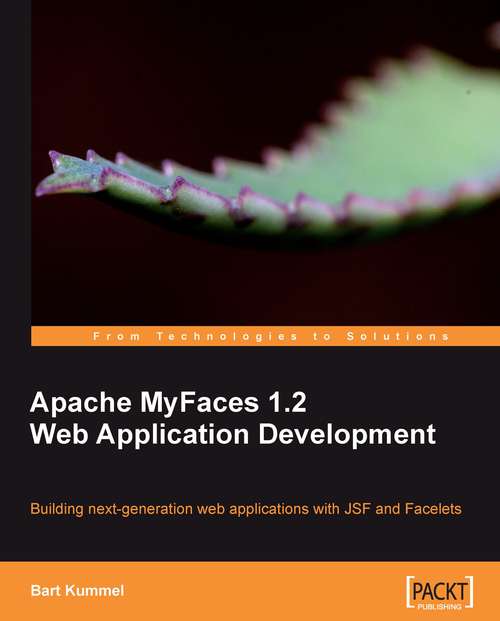 Book cover of Apache MyFaces 1.2 Web Application Development
