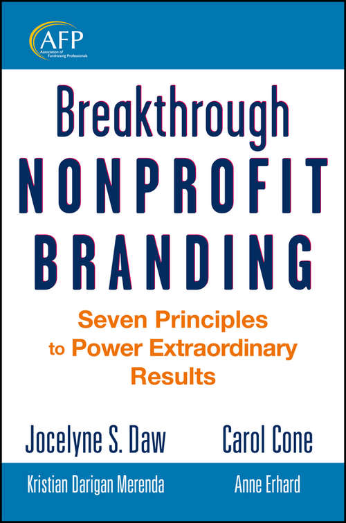 Book cover of Breakthrough Nonprofit Branding