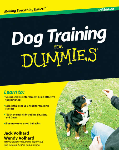 Book cover of Dog Training For Dummies