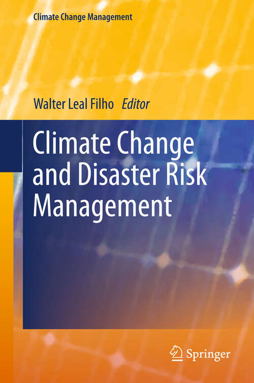 Book cover of Climate Change and Disaster Risk Management