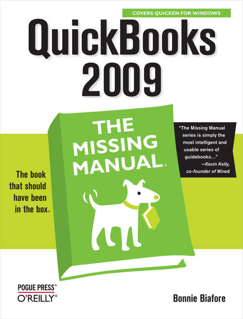 Book cover of QuickBooks 2009: The Missing Manual