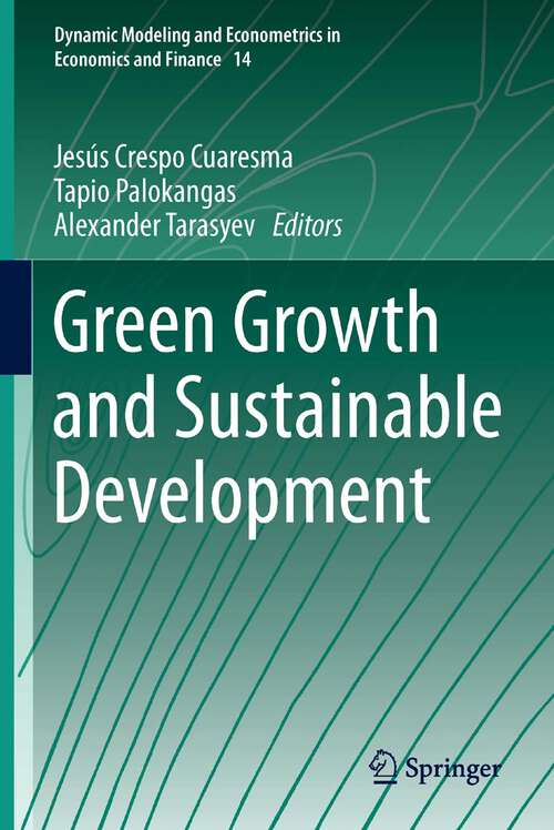 Book cover of Green Growth and Sustainable Development