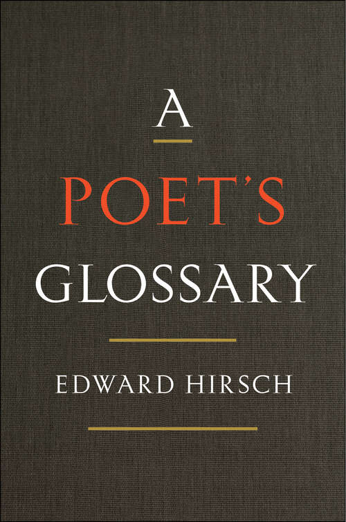 Book cover of A Poet's Glossary