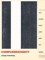 Book cover of Complementarity: Anti-Epistemology after Bohr and Derrida