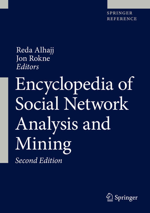 Book cover of Encyclopedia of Social Network Analysis and Mining