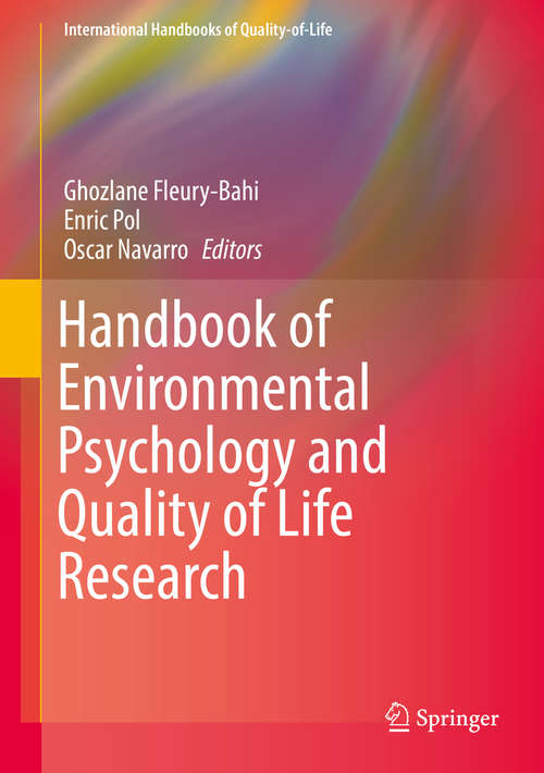 Book cover of Handbook of Environmental Psychology and Quality of Life Research