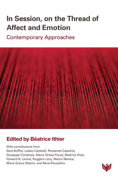 Book cover of In Session, on the Thread of Affect and Emotion: Contemporary Approaches