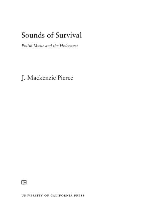 Book cover of Sounds of Survival: Polish Music and the Holocaust (1)
