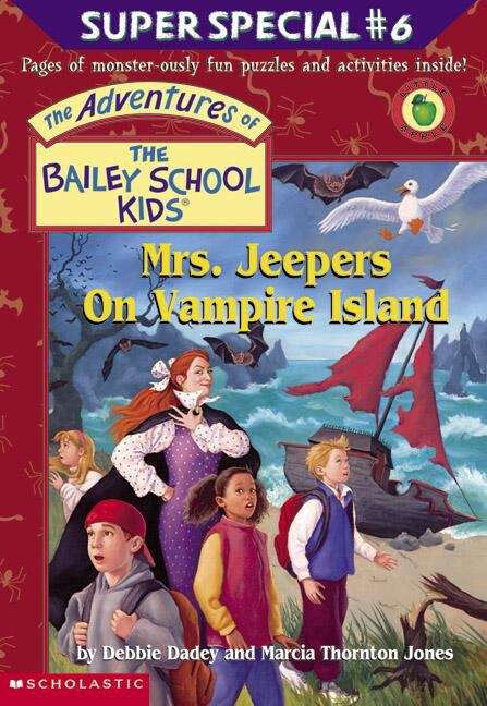 Book cover of Mrs. Jeepers on Vampire Island (Bailey School Kids Super Special #6)