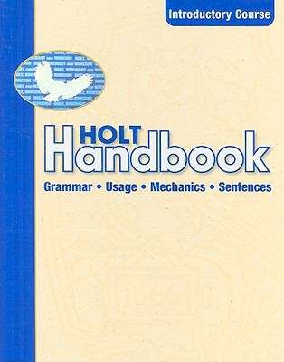 Book cover of Holt Handbook: Student Edition Grammar Usage and Mechanics Grade 6