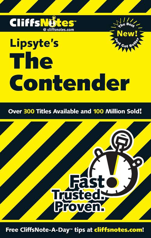 Book cover of CliffsNotes on Lipsyte's The Contender
