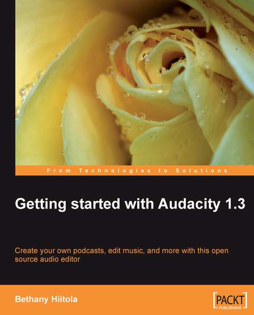 Book cover of Getting started with Audacity 1.3