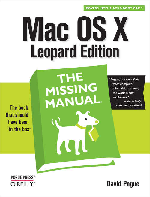 Book cover of Mac OS X Leopard: The Missing Manual