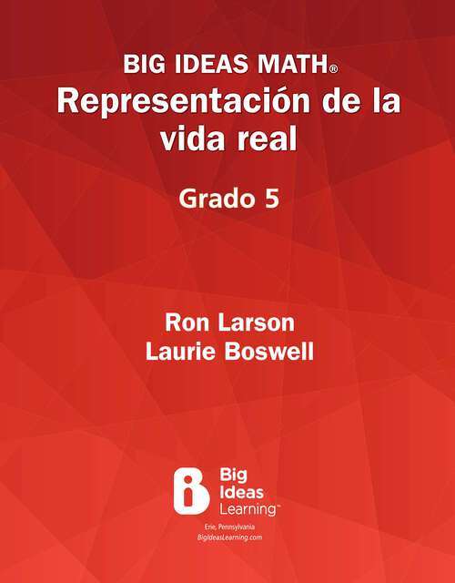 Book cover of Big Ideas Math Modeling Real Life 2022 Grade 5 Spanish