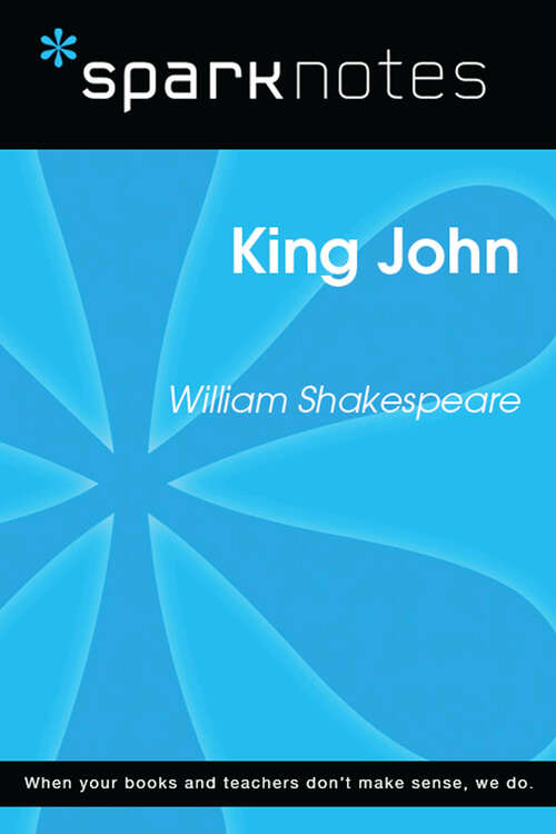 Book cover of King John (SparkNotes Literature Guide Series)