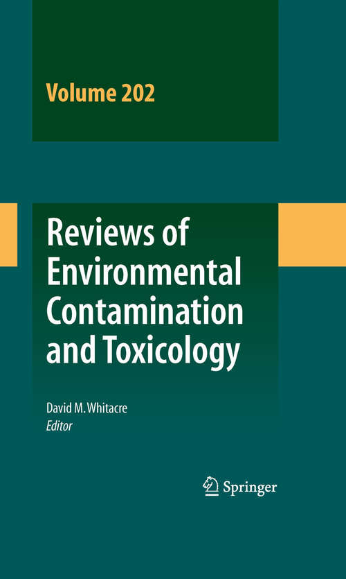 Book cover of Reviews of Environmental Contamination and Toxicology: 202